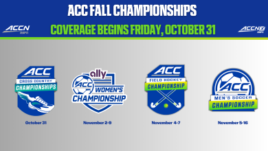 ACC Network’s Comprehensive Coverage of Fall Championship Season Begins Friday with the Crowning of Champions Through November 16