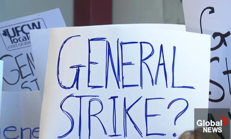 Alberta unions threaten general strike, declare intent to bring down UCP government