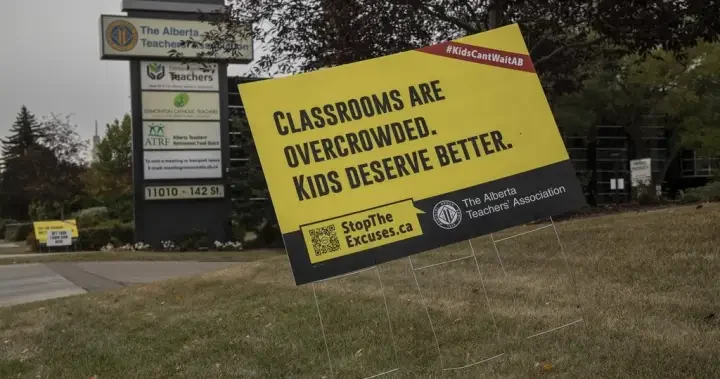 Alberta unions to respond as teachers forced back to work via notwithstanding clause