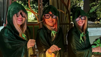 Amanda Holden pokes fun at pal Alan Carr as she does hilarious Halloween impression of Celebrity Traitors