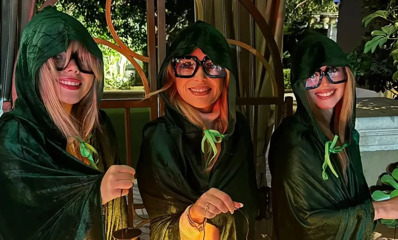 Amanda Holden pokes fun at pal Alan Carr as she does hilarious Halloween impression of Celebrity Traitors