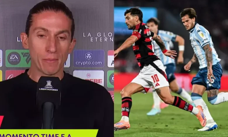 Ambição e sonho: Filipe Luís resume sentimento do Flamengo antes de jogo com Racing na Libertadores