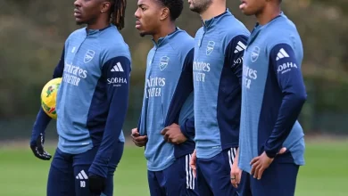 Andre Harriman-Annous joins Max Dowman and Alexei Rojas in Arsenal first-team training ahead of Brighton game