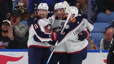 Blue Jackets’ Miles Wood doesn’t miss a beat in return from injury