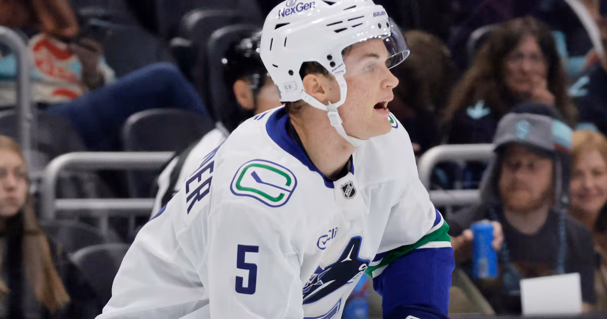 Canucks D Willander set for NHL debut vs. Rangers; Hughes (day-to-day) out again