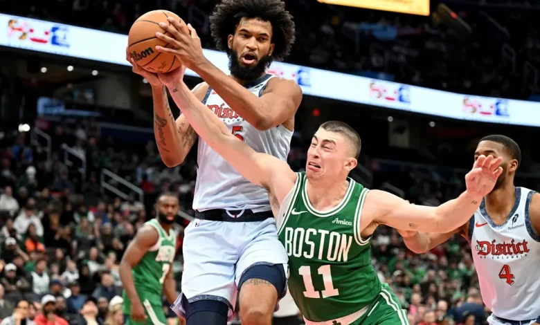 Celtics guard Payton Pritchard on where his nose for offensive rebounds comes from