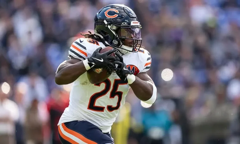 Chicago Bears turn to a rookie to lead run game vs. Bengals with D'Andre Swift out