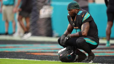 Dolphins WR Tyreek Hill uncertain about future after knee injury, 'happy' with career he's had