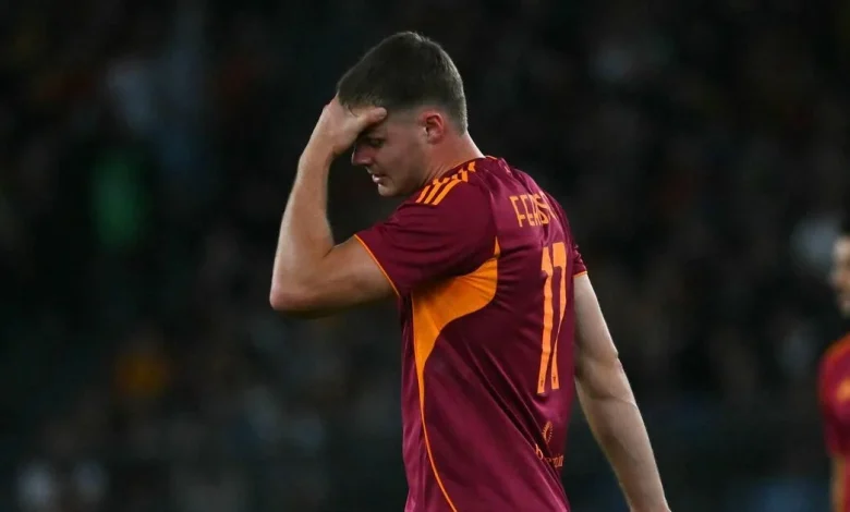 Evan Ferguson suffers injury in opening minutes of Roma's Serie A clash