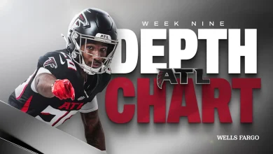 Falcons depth chart released for Week 9 at New England Patriots