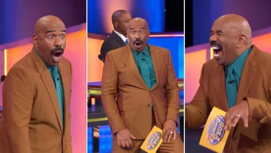 'Family Feud' host Steve Harvey goes wild with his reactions to match a team's energy