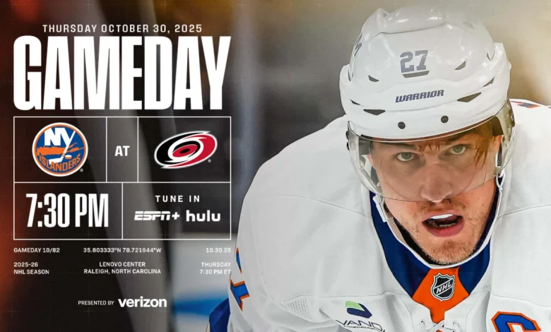 Game Preview: Islanders at Hurricanes