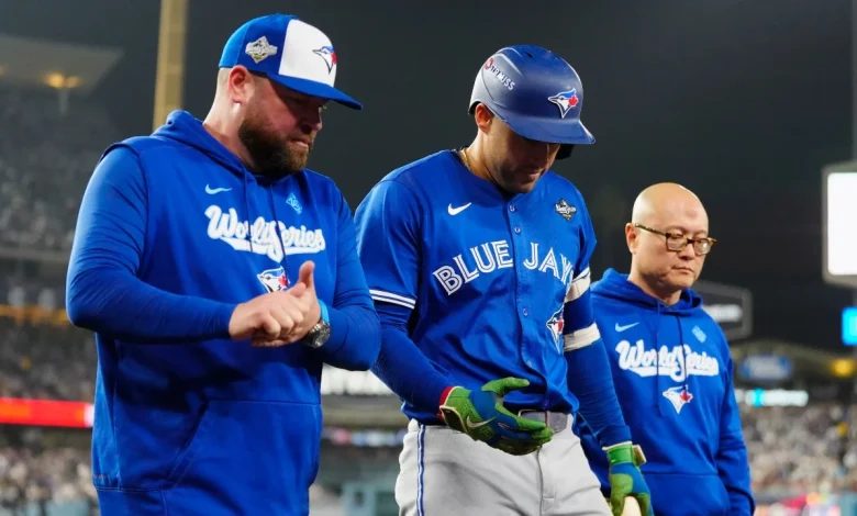 George Springer not in Blue Jays' lineup for Game 4 of World Series