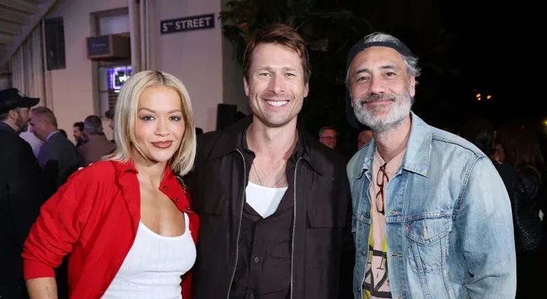 Glen Powell Gets Support from Celeb Friends at ‘Running Man’ Screening on Paramount Lot