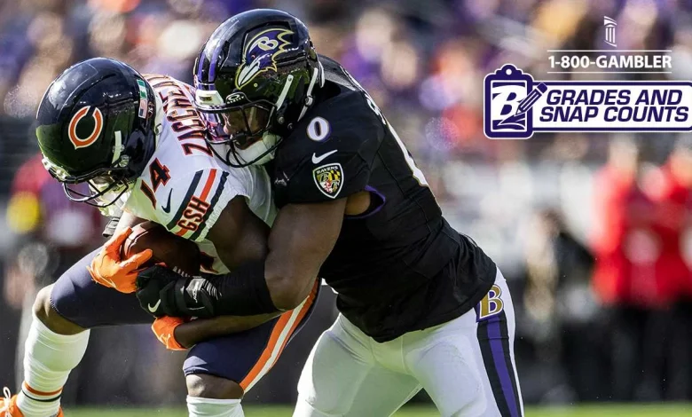 Grades & Snap Counts: Roquan Smith Dominates in Return vs. Former Team