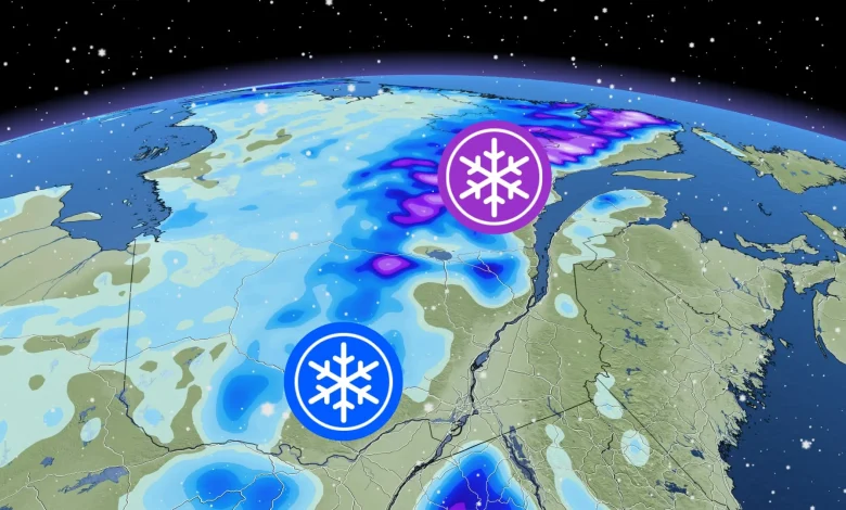 Gros système : une première bordée de neige pour ces secteurs