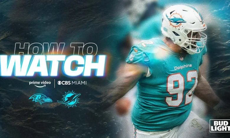 How to Watch, Stream & Listen: Miami Dolphins vs. Baltimore Ravens