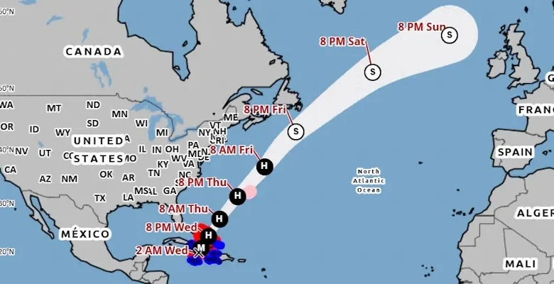 Hurricane Melissa Approaching Cuba as Category 3 Storm