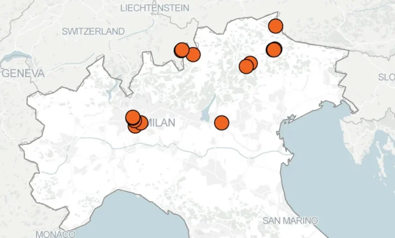 In 100 days, the 2026 Milan Olympics will span far across northern Italy: Map