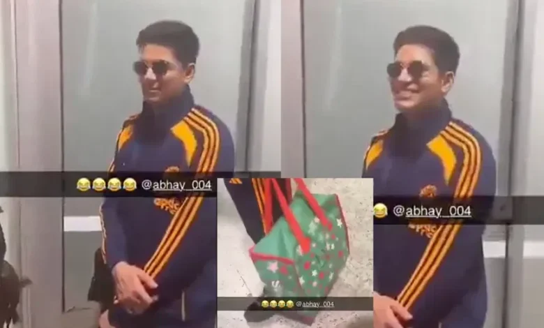 India stars can’t stop laughing at Abhishek Sharma’s new 'Designer' Bag at Airport