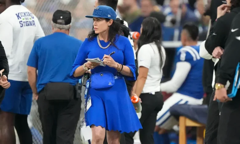 Indianapolis Colts owner Carlie Irsay-Gordon gets props from Cam Newton: 'She is making her presence felt'