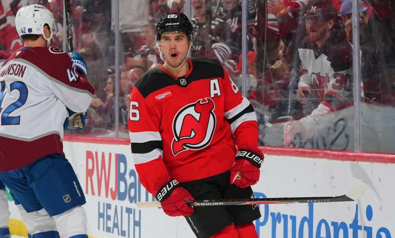 Jack Hughes scores in OT, Devils defeat Avalanche for 8th straight victory