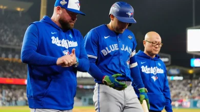 Jays' Springer feeling better, won't start Game 5