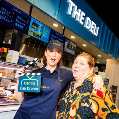 Jennifer Zamparelli and Eastenders star Cheryl Fergison bring soapland to Centra with 'with Centra deli drama'