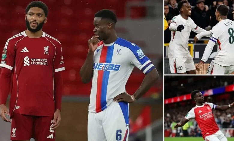 Liverpool crash out, Chelsea Wolves goalfest, Man City survive scare: Carabao Cup round-up after five clashes