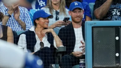 Meghan Markle and Prince Harry spotted at World Series game