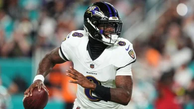 NFL: Baltimore Ravens hammer Miami Dolphins as Lamar Jackson wins on return from injury
