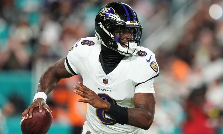 NFL: Baltimore Ravens hammer Miami Dolphins as Lamar Jackson wins on return from injury