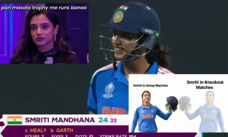 Netizens slam Mandhana as Indian opener fails when it mattered the most for IND