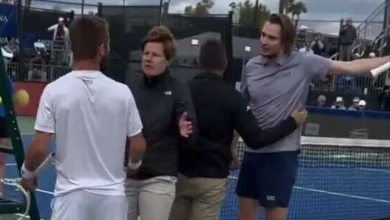 Paris Masters stars planned 'fight' on court as supervisor forced to step in