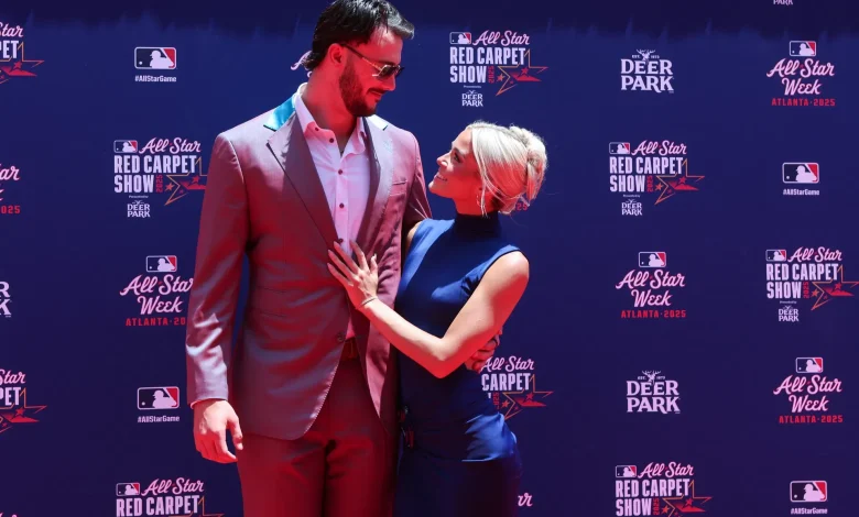 Paul Skenes can't stop blushing as girlfriend Olivia Dunne shows off playful dance moves after cozy NYC date