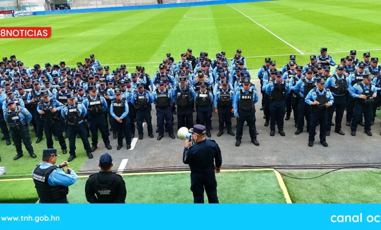Policía Nacional dispondrá de 650 funcionarios para brindar seguridad en el partido de Olimpia versus Alajuelense