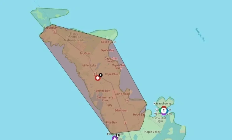 Power Outage On The Bruce Peninsula