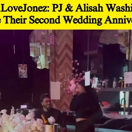 #PressPlay: #TSRLoveJonez—Aww! Happy Anniversary to #PJWashington and his wife #AlisahChanel. The couple is celebrating two years of marriage, and Alisah shared the special surprise her husband had for her to celebrate their special day. 🥹❤️ (SWI