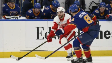 Red Wings Visit Blues After Wild Comeback Win in Second Leg of Home-and-Home