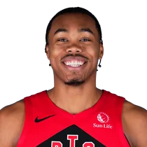 Scottie Barnes logs double-double in loss Sunday