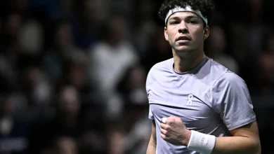 Shelton beats Rublev to reach Paris Masters last eight