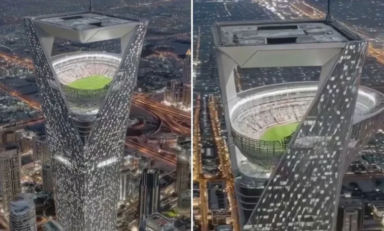 'Sky stadium' to be built 350m above ground and could host World Cup matches