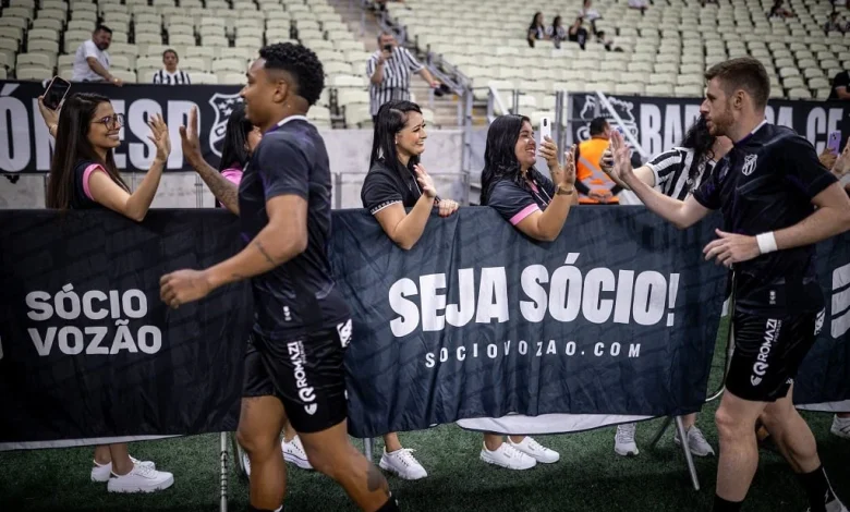 Sócio Vozão: Ceará abre inscrições para experiências no dia do jogo contra o Fluminense pelo Brasileirão