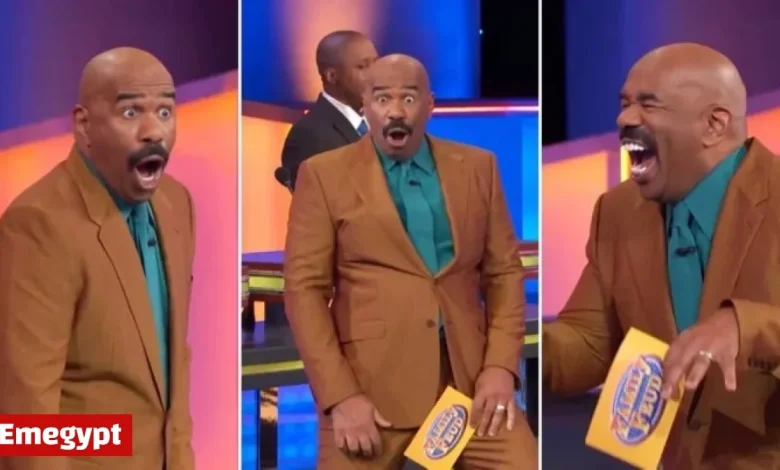 Steve Harvey Matches Team’s Energy with Wild ‘Family Feud’ Reactions