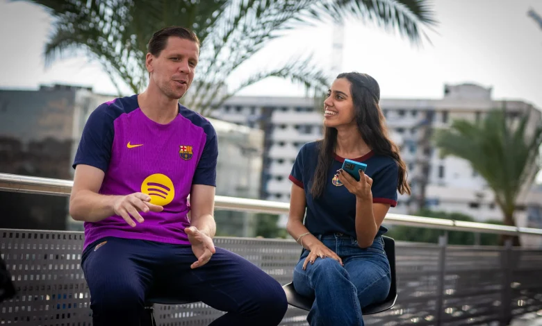 Szczęsny at his most natural on the Barça YouTube channel