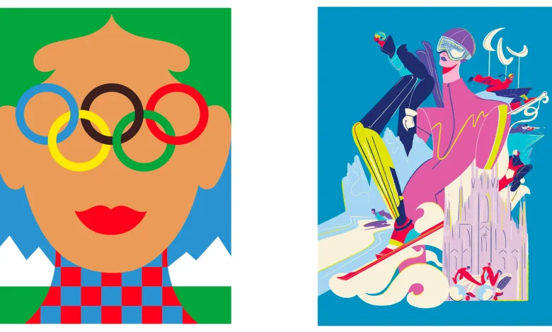 The Official Posters of the 2026 Winter Olympics and Paralympics Have Been Unveiled