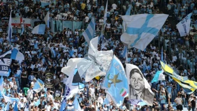 Tifosi laziali scortati all’Arena