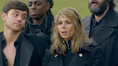 Tom Daley on viral Celebrity Traitors Kate Garraway side-eye moment