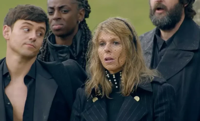 Tom Daley on viral Celebrity Traitors Kate Garraway side-eye moment