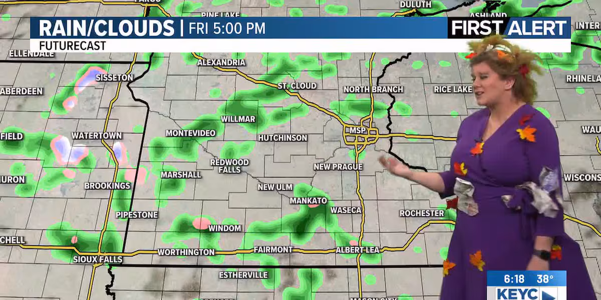 Tricks with showers on the way as kiddos grab those treats tonight